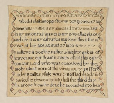 Sampler by Henrietta Tuttle